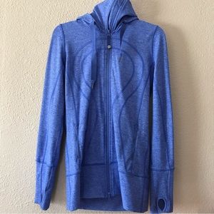 Blue Lululemon hooded jacket